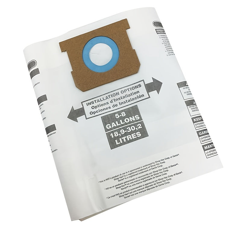 5 dona do'kon vakuum chang sumkasi almashtirish - 18.93-30.28 L vakuumlar bilan mos - Tozalash samaradorligini va chidamliligini oshiring