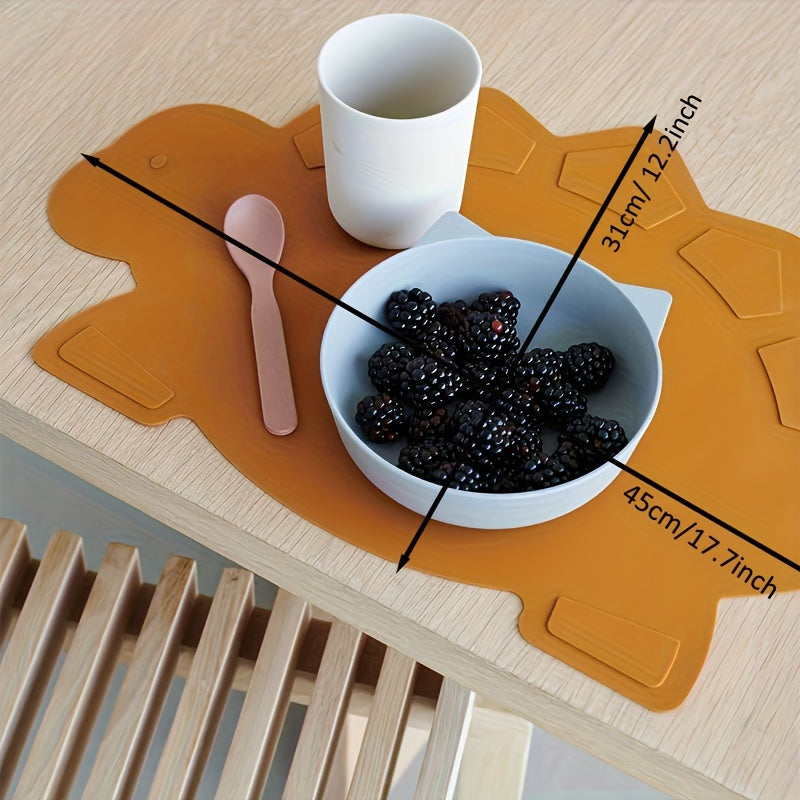 Dinozavr dizayni bilan silikon bolalar ovqat joyi - Bolalar ovqatlanishi uchun xavfsiz