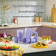 3 ta almashtiriladigan zanglamaydigan po'latdan yasalgan pichoqlari bilan oziq-ovqat sifatidagi materiallardan tayyorlangan simsiz ko'p funksiyali qo'lda elektr sabzavot kesgich. Pishloq, salatlarni maydalash, bo'laklash uchun mukammal.