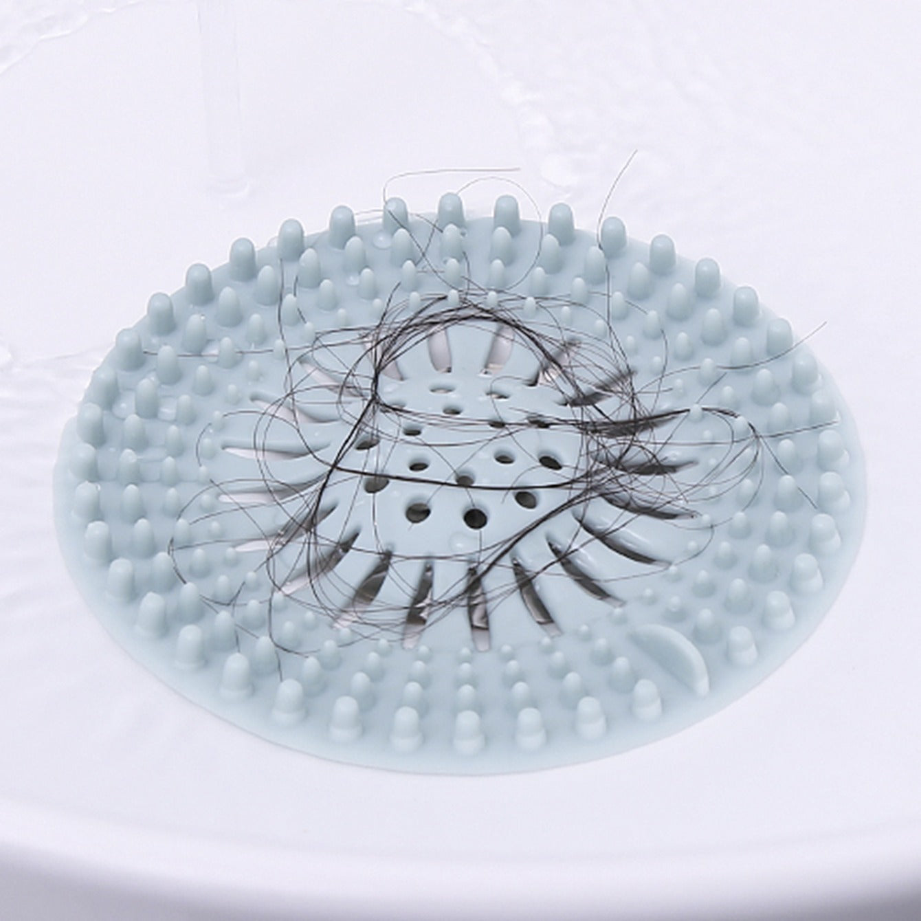 Hojatxona drenaj sochlarini ushlovchi silikon pol to'shagi tarmog'i 13cm x 13cm