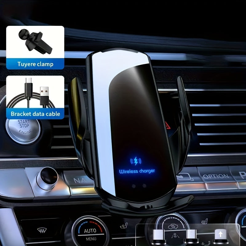 Cargador de coche inalámbrico de 15W con inducción infrarroja y apertura eléctrica