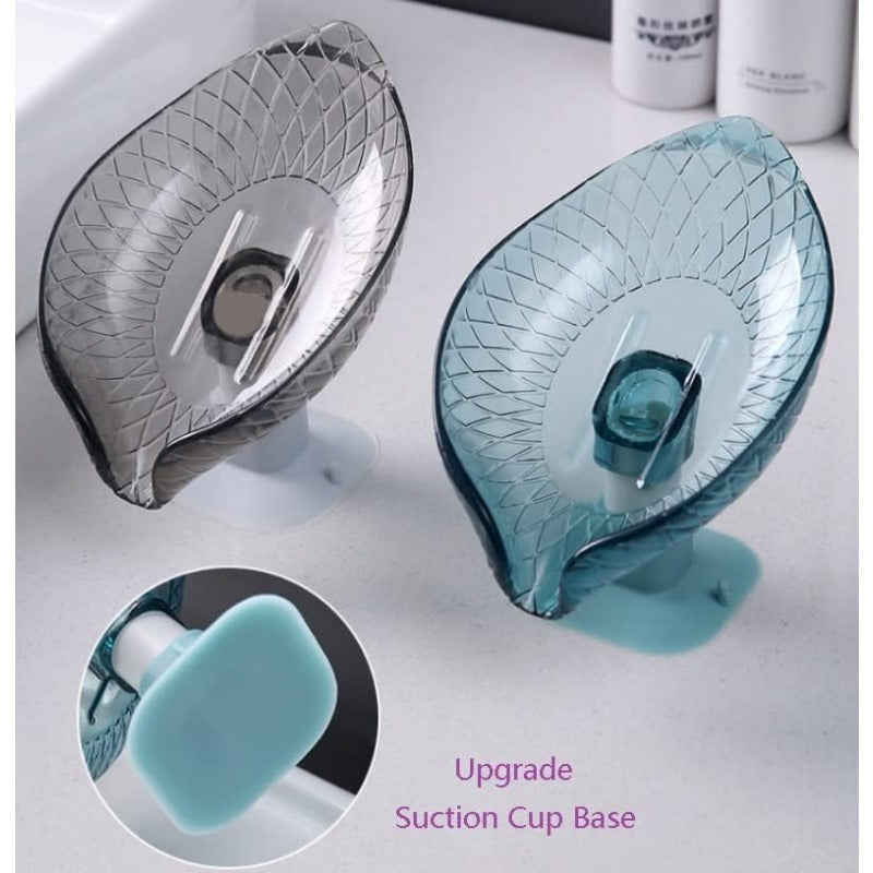 Oval Plastic Soap Dish with Drainage V-Shaped Design for Easy Cleaning