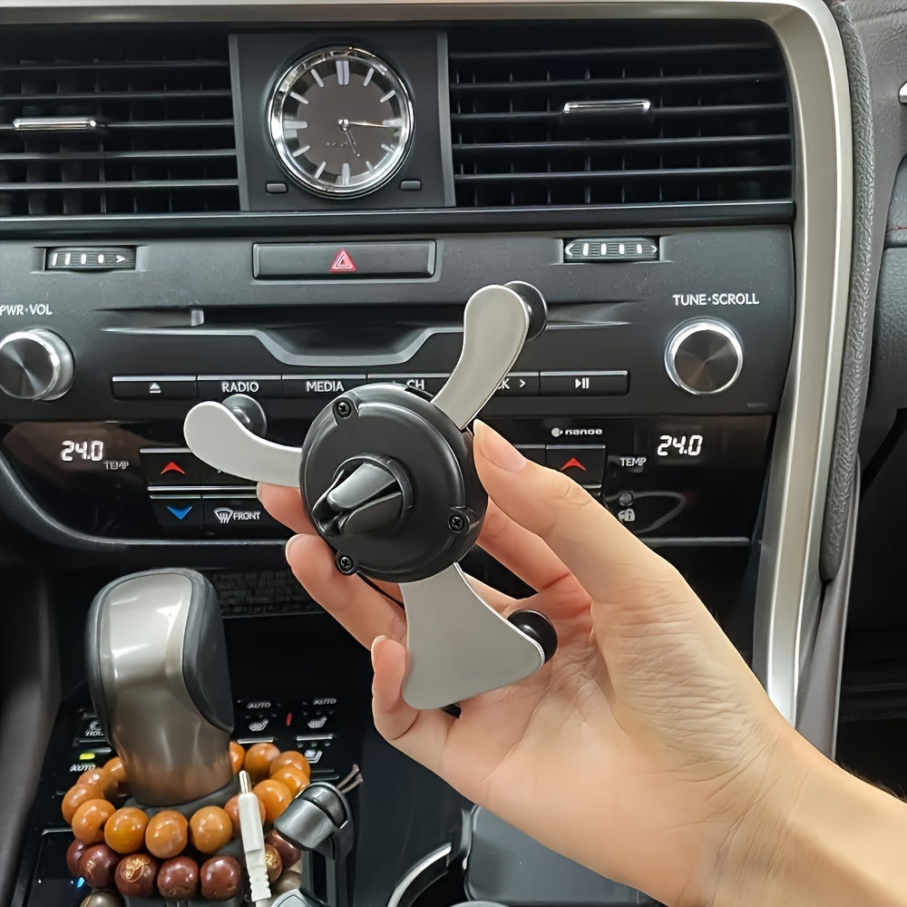 Car Phone Holder Rotating Air Vent Mount Mobile GPS Holder with Pattern