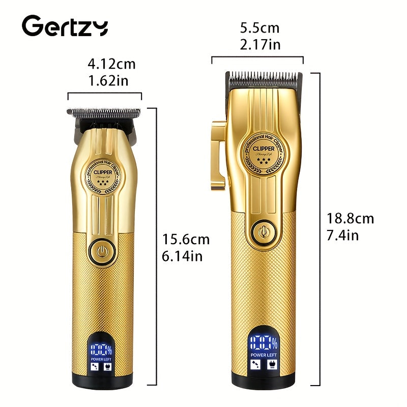 Cortapelos eléctricos para hombres 2 piezas recargables por USB con peines limitadores para recorte de vello corporal