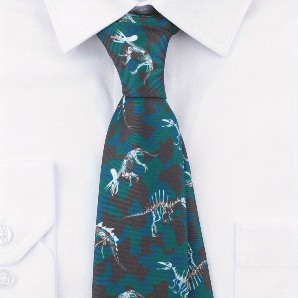 Men's Polyester Tie with Multicolor Modern Novelty Print