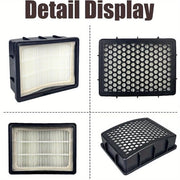 Reusable HEPA Filter for Vacuum Cleaners Honeycomb Pattern Compatible with Multiple Models