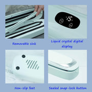Food Vacuum Sealer with Automatic Air Seal System Dry Wet Food Modes Compact Design