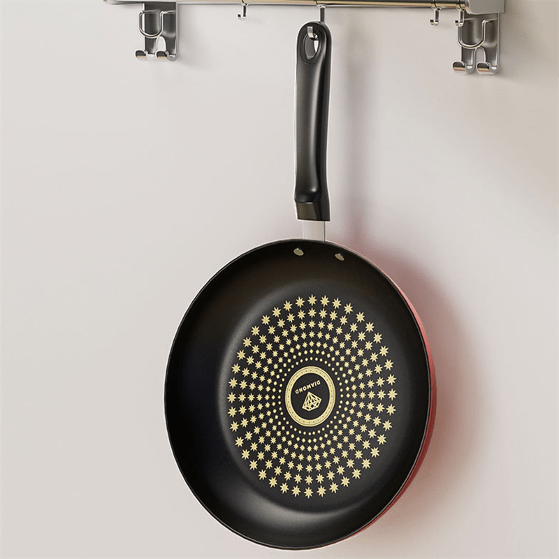 Heavy-Duty Cast Iron Skillet Set with Lids for Cooking at Home RV Outdoors 3 Sizes