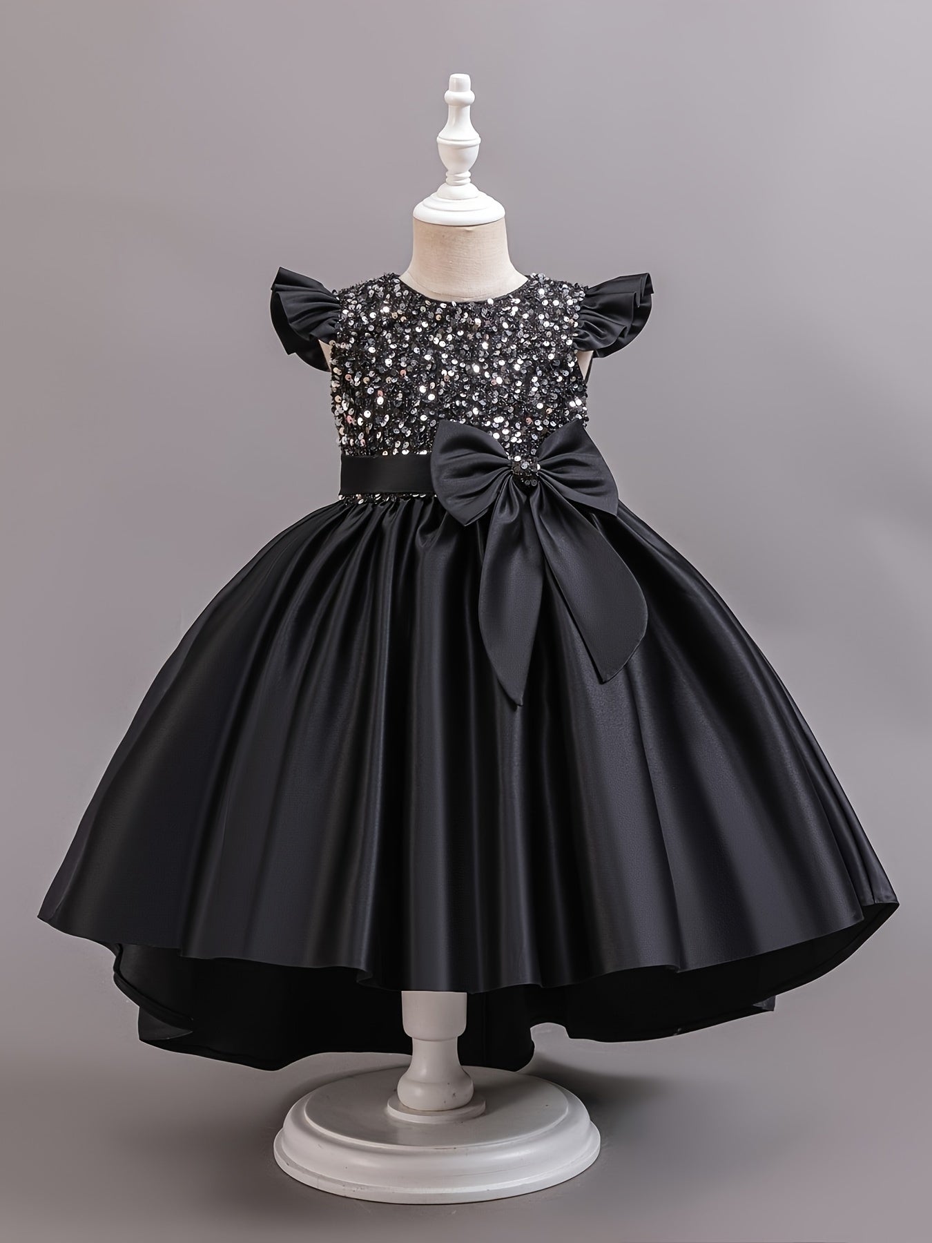 Girls' Sequin Princess Dress for Girls 12 and Under Polyester for Parties Vacations