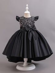 Girls' Sequin Princess Dress for Girls 12 and Under Polyester for Parties Vacations