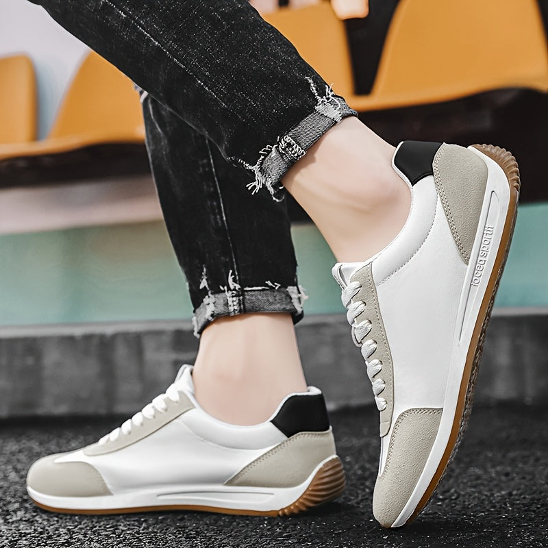 Men's Breathable Odor-Resistant Microfiber Sneakers for Running and Casual Wear