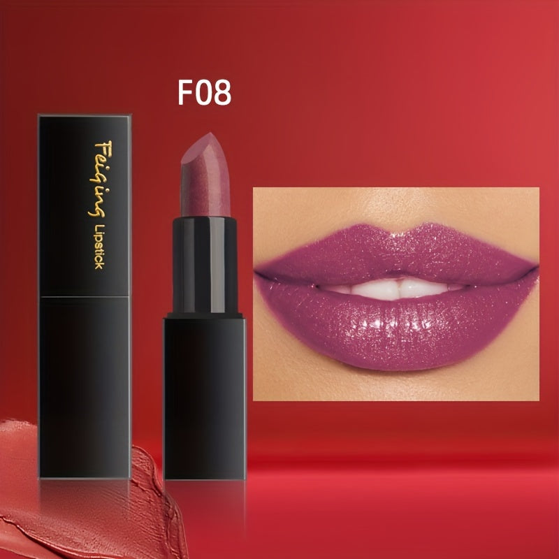 Mujer lápiz labial brillante, hidratante, a prueba de agua y de larga duración