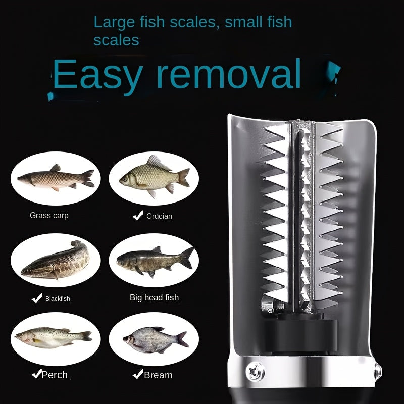 Remover de escamas de pescado eléctrico, herramienta de cocina recargable por USB para agua dulce y salada