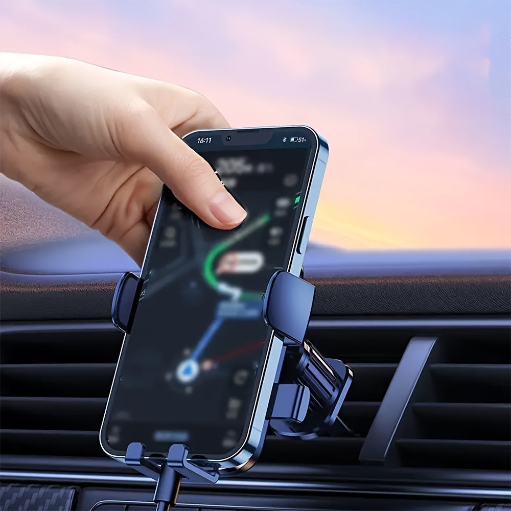 Soporte universal para teléfono de coche, montaje en salida de aire, rotación de 360°, soporte estable
