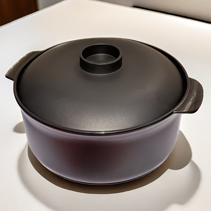 Non-Slip Microwave-Safe Salad Bowl with Lid for Grains and Pasta