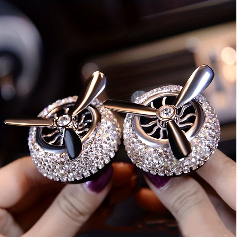 Ayollar uchun toʻliq avtomobil ventilyatsiya ventilyator uchun havo tozalash tabletkalari, aylanadigan fan, dekor