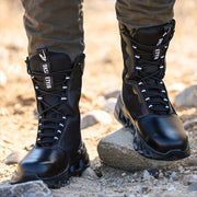 Unisex Tactical Boots Anti-Slip Wear-Resistant High-Top Hiking Camping All-Season