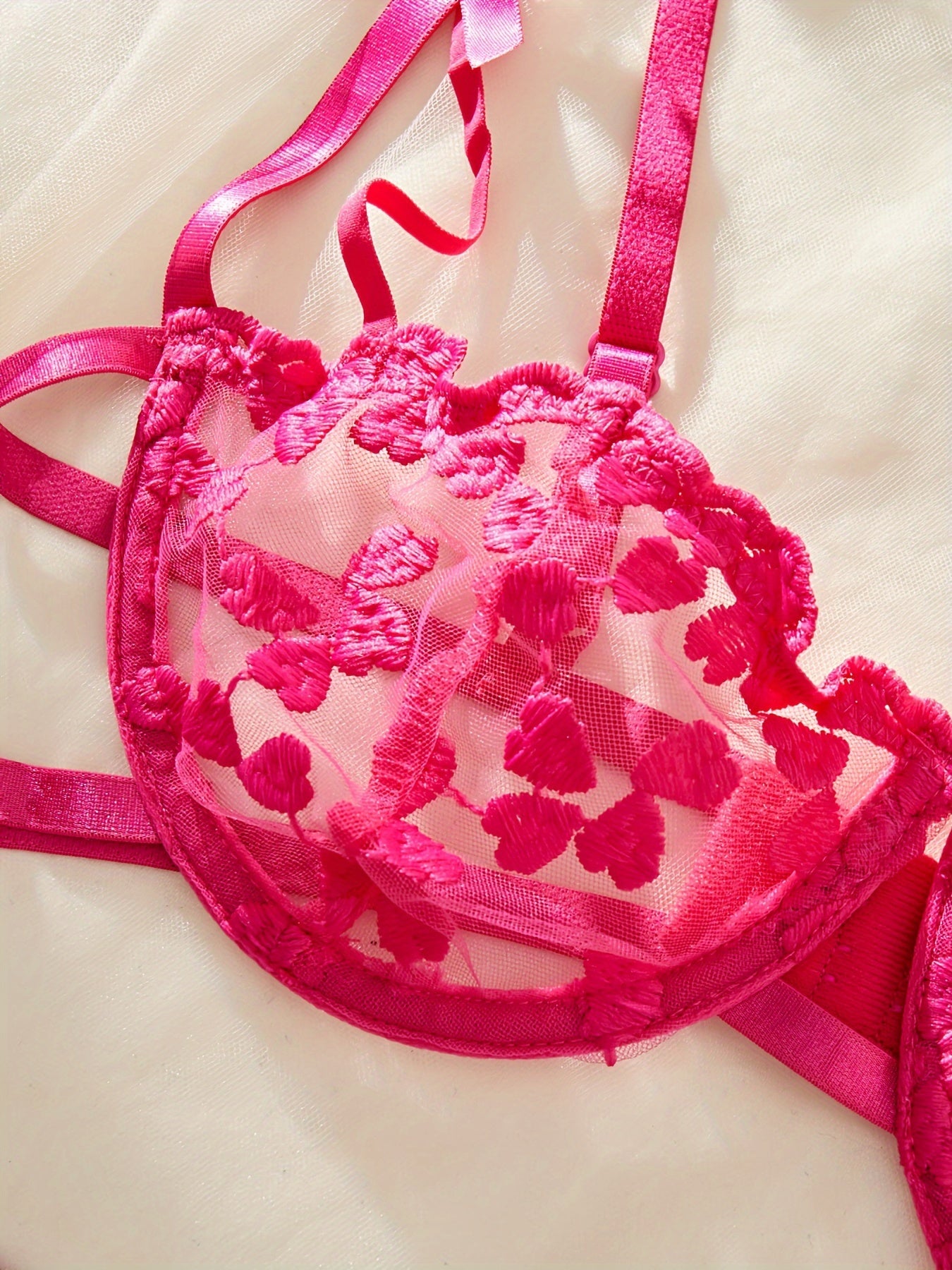 Women’s Lace Lingerie Set 2024 European and American Style Adjustable Bra and Panty