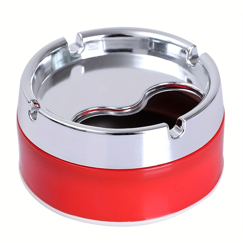 Stainless Steel Windproof Ashtray for Living Room Sealed Rotary Durable