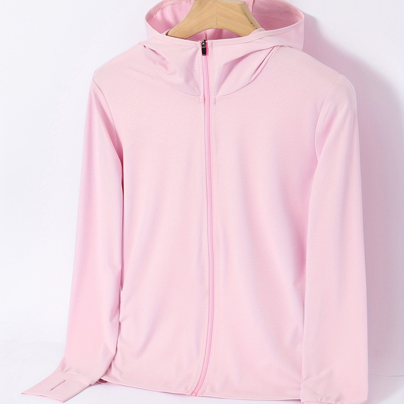 УФ-защитная куртка на молнии из ледяного шелка для летних активностей на открытом воздухе для женщин