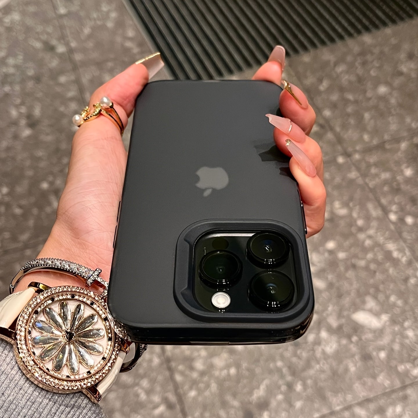 Matte Clear TPU Phone Case for iPhone 11-16 Pro Max with Camera and Shock Protection