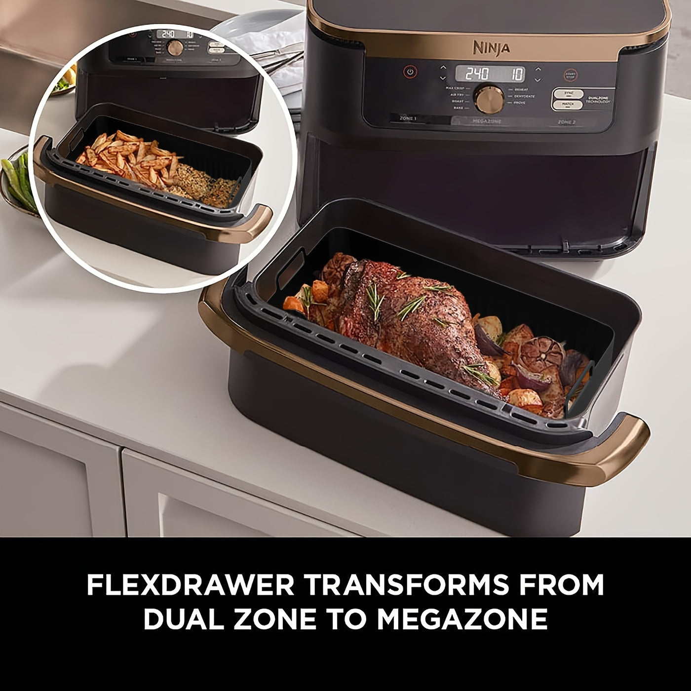 3-Piece Non-Stick Silicone Air Fryer Liners Set Reusable Food-Safe Kitchen Accessories