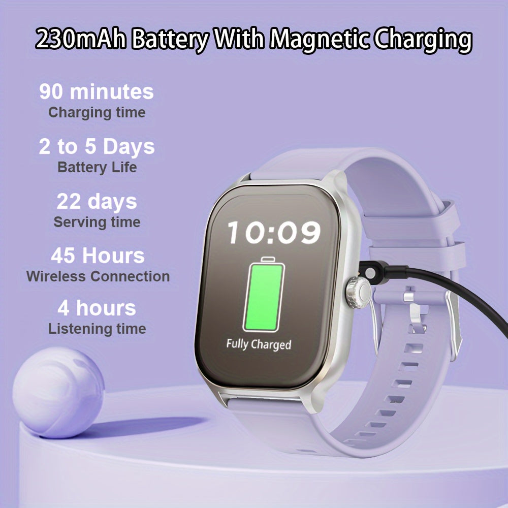 Smartwatch for Men and Women 5.11cm Touch Screen Fitness Tracker 100+ Sports Modes Wireless 5.3 Call and Text Alerts Compatible with Android and iPhone