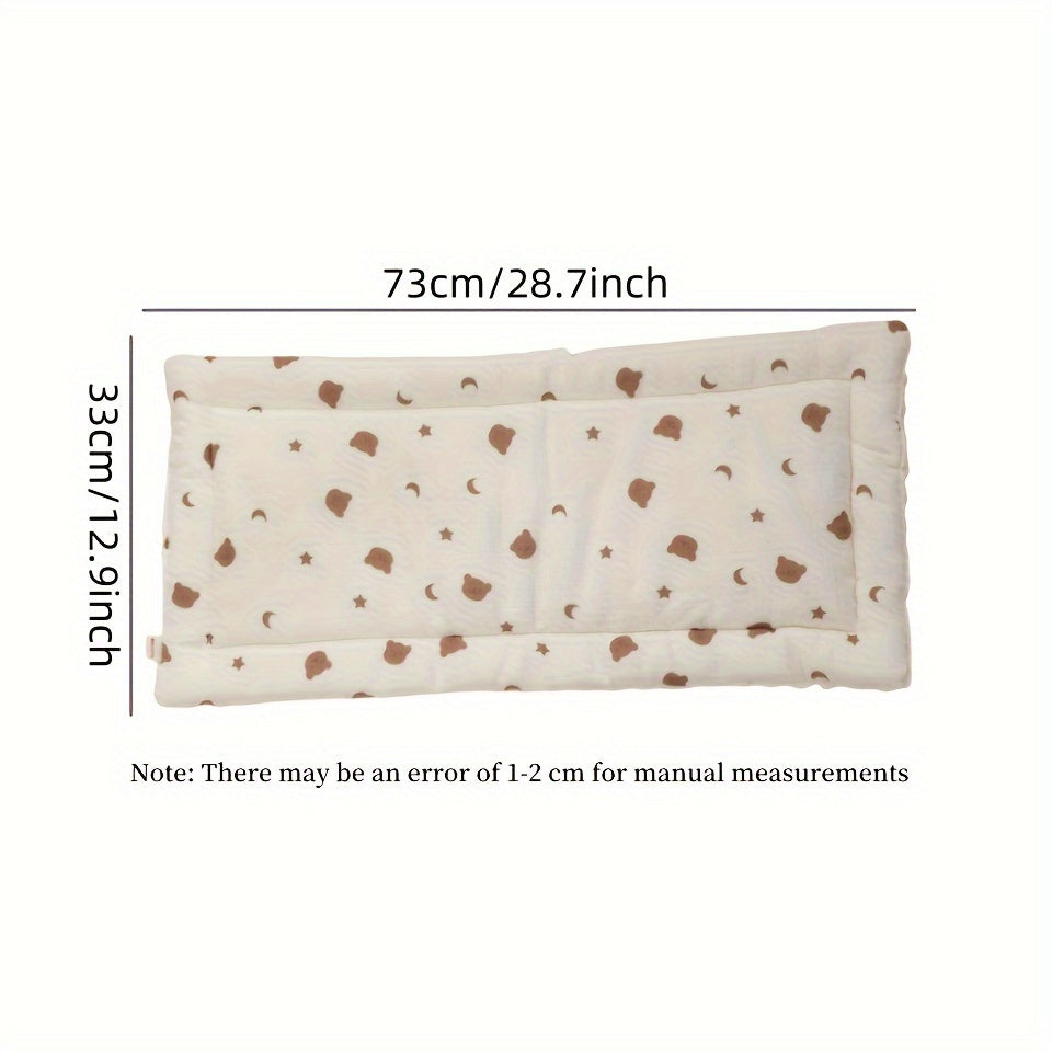 Stroller Seat Liner for Older Adults Breathable Mesh Plush Padding Safety Belt Openings