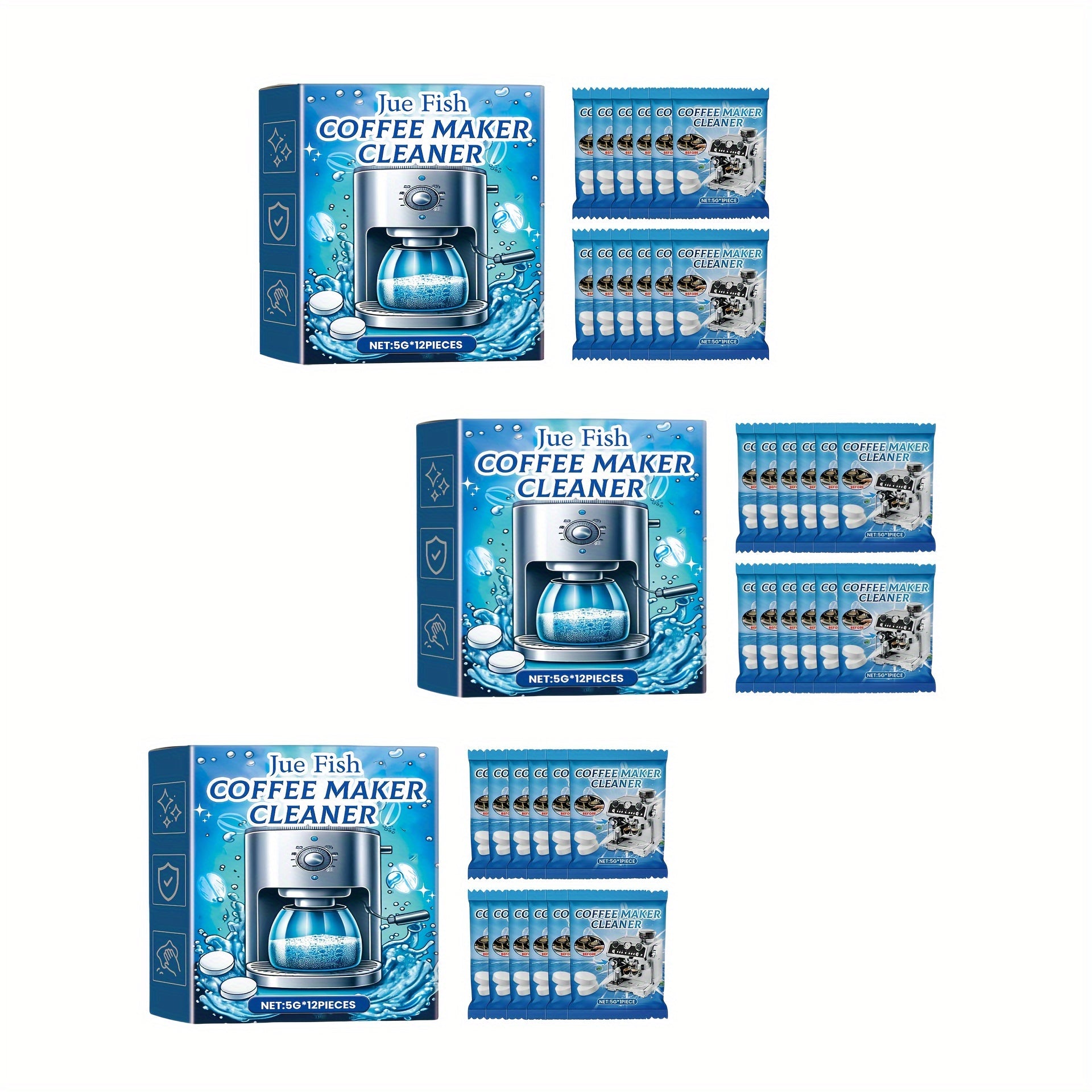 Coffee Machine Cleaner Deep Cleaning Solution for Grounds Oil Dirt Removal