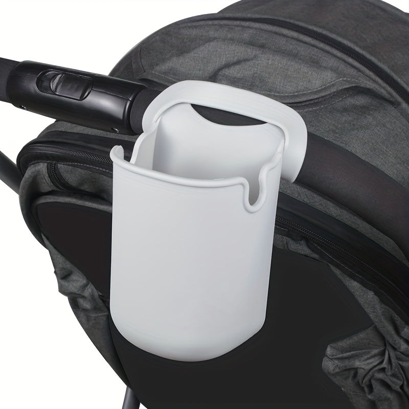 Insulated Universal Stroller Organizer with Collapsible Silicone Waterproof Cup Holder