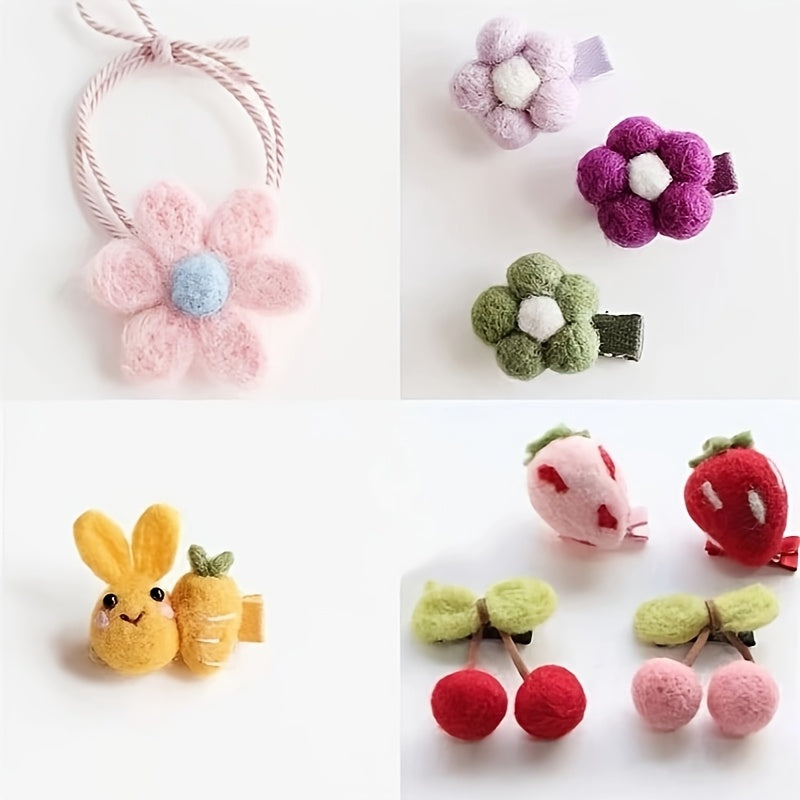 Soft Velvet Yarn Roll 40g Mixed Color Nylon for Knitting Dolls Scarves Blankets