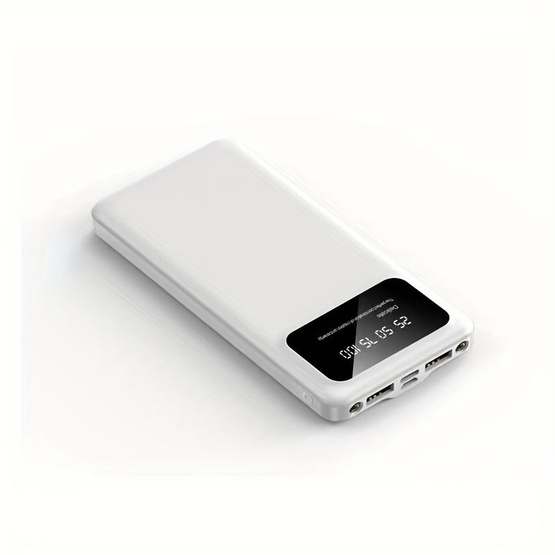 10000/20000 mAh yuqori quvvatli portativ zaryadlovchi, 5V2.1A chiqish bilan, Android/iPhone qurilmalari bilan mos keladi, LED va raqamli ko'rsatkichga ega, xavfsizlik uchun polimer litiy batareyasi bilan.