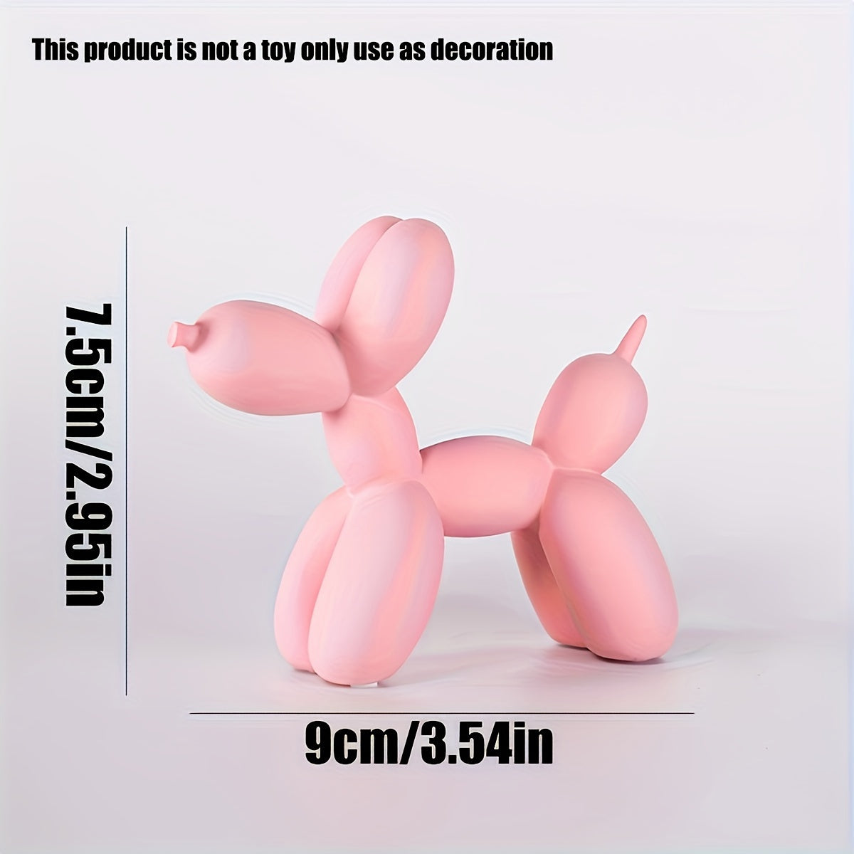 Minimalist Cartoon Dog Figurine for Home Decor Indoor Outdoor Small Decorative Statue