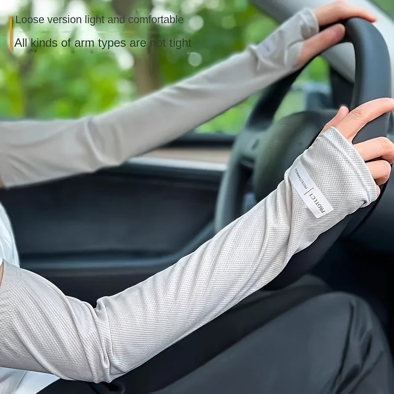 Erkaklar uchun Katta Hajmli Muzli Qo'llar UV Himoyasi yozgi ochiq havoda faoliyat uchun to'rtlik to'plam