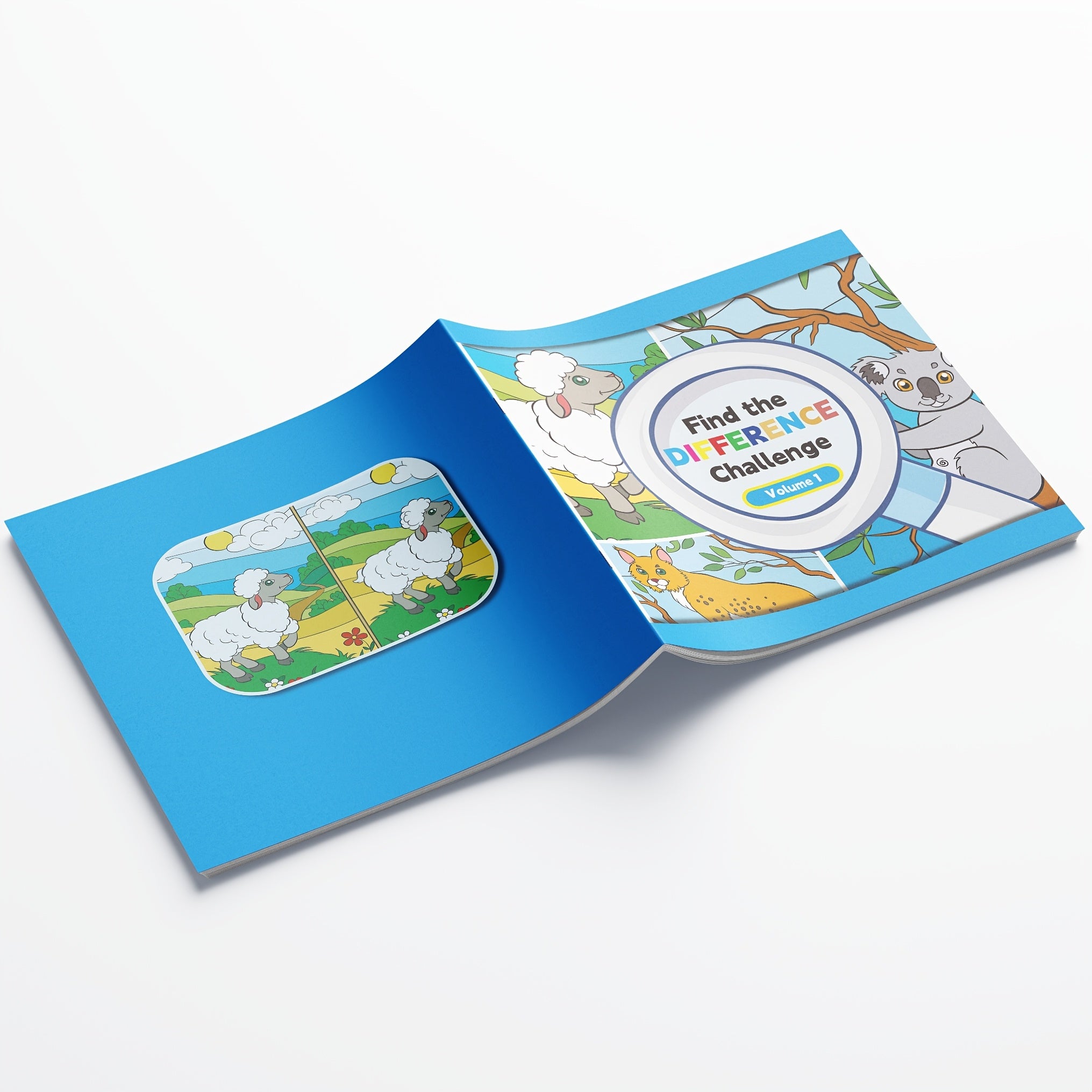 Children's Educational Book Spot The Differences Concentration Attention to Detail Early Learning