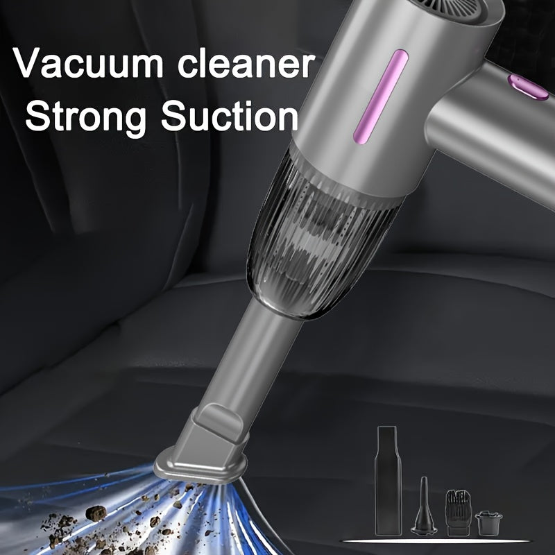 High-Power 74W Cordless Vacuum Cleaner with 4000mAh Rechargeable Battery Quiet 70dB for Cars Homes RVs