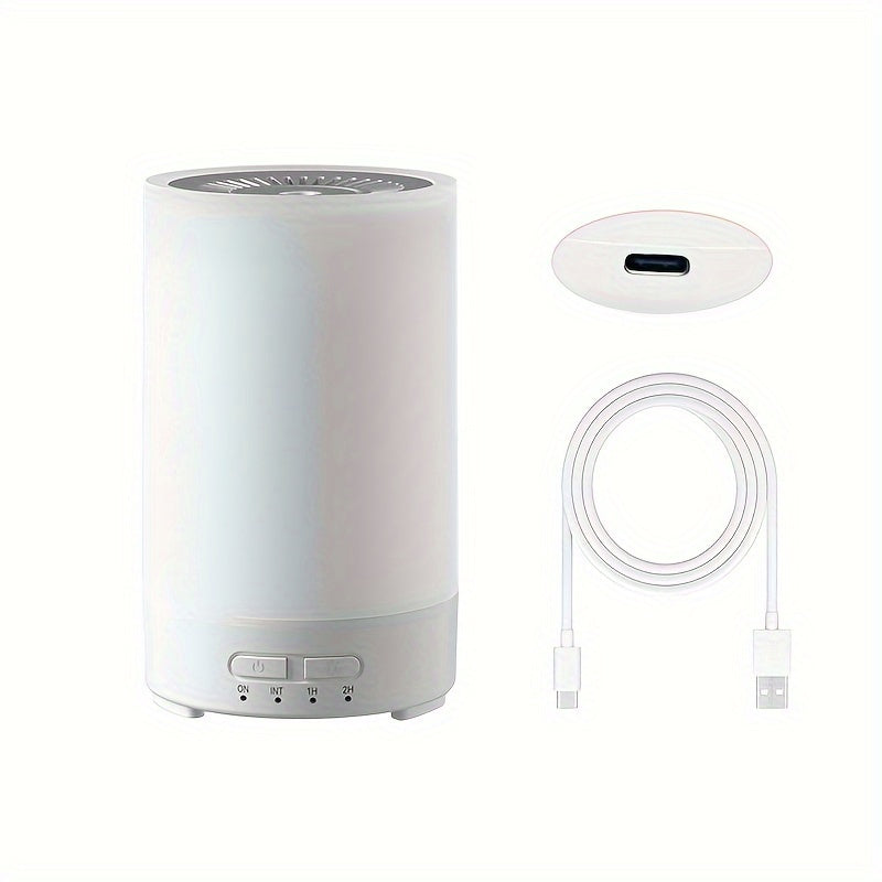 1 dona USB quvvatlangan Soundwave texnologiyali namlagich, aromat diffuzori bilan, 7 ta sozlanadigan rangli muhit yoritgichi, tugma boshqaruvi, jim sovuq bug' va yotoqxona uchun kichik uy o'lchami.