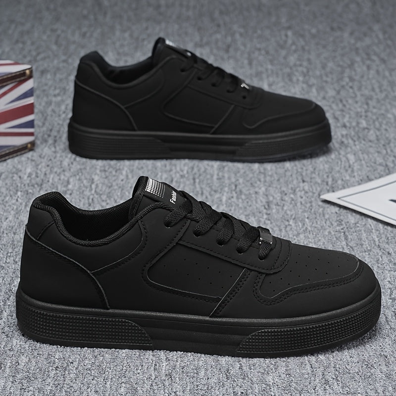 Black Low-Top Breathable Casual Sneakers for Men and Women