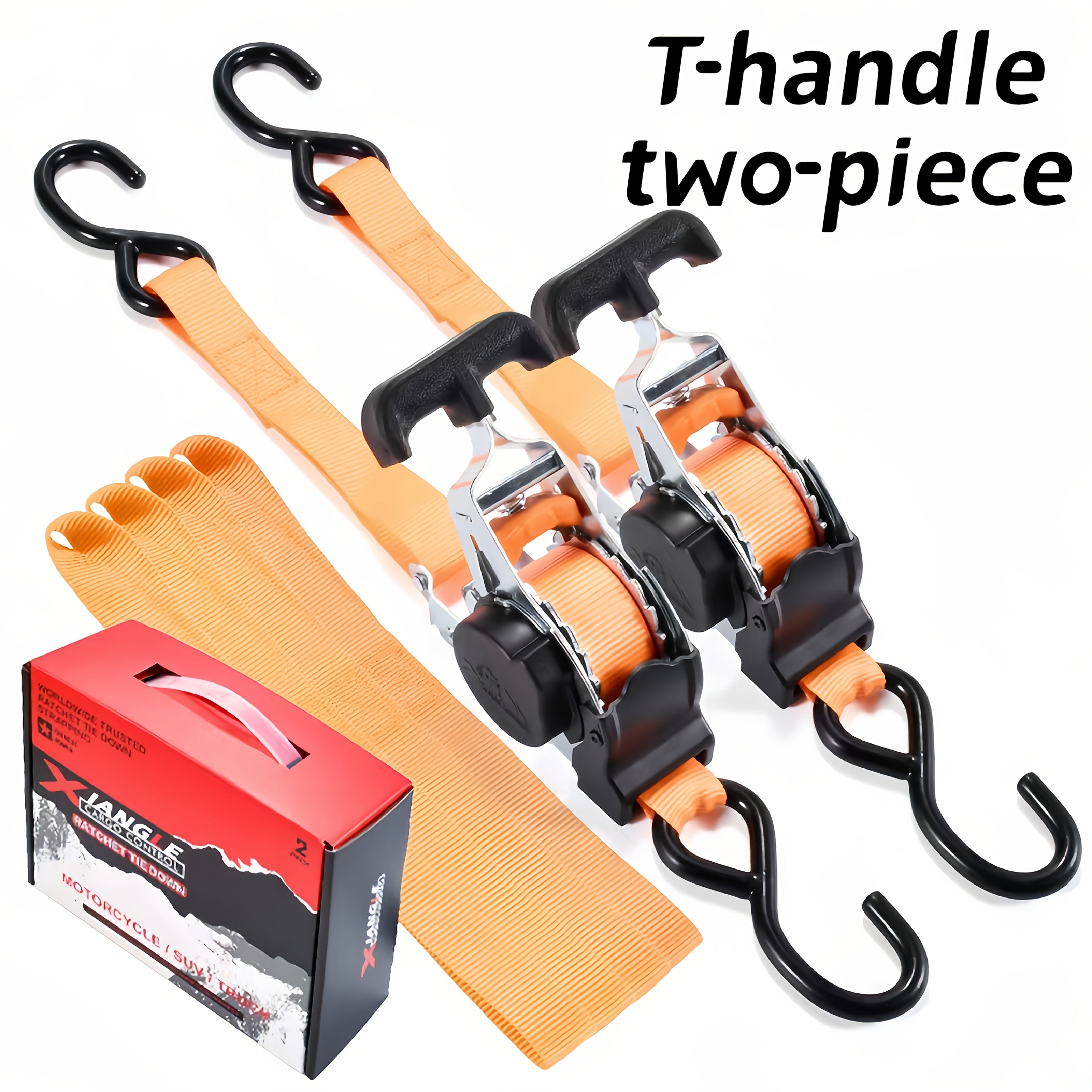 Correa de carga retráctil de acero para motocicleta, duradera, para asegurar equipaje