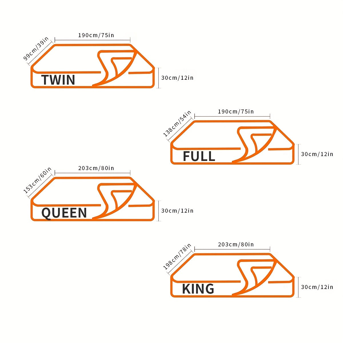 Heart Printed Fitted Sheet for Bedroom and Guest Room, Soft and Comfortable