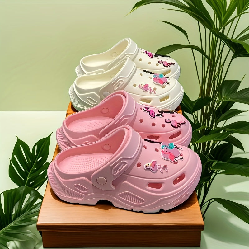 Women's Summer Fashion Hollow Shoes Sandals EVA Thick Sole Beach Footwear