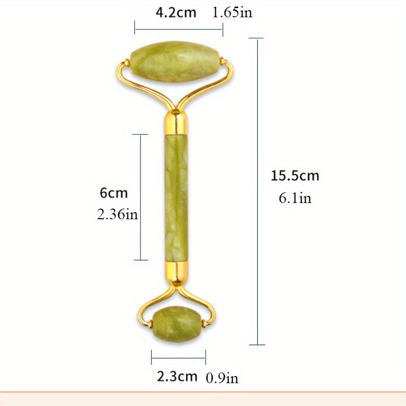 Xiuyan jadeli rolik va qirqish taxtasi to'plami tabiiy yuz massaji va go'zallik uchun.