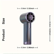 Adjustable Handheld Fan for RV Bathroom Cooling Rechargeable USB Powered