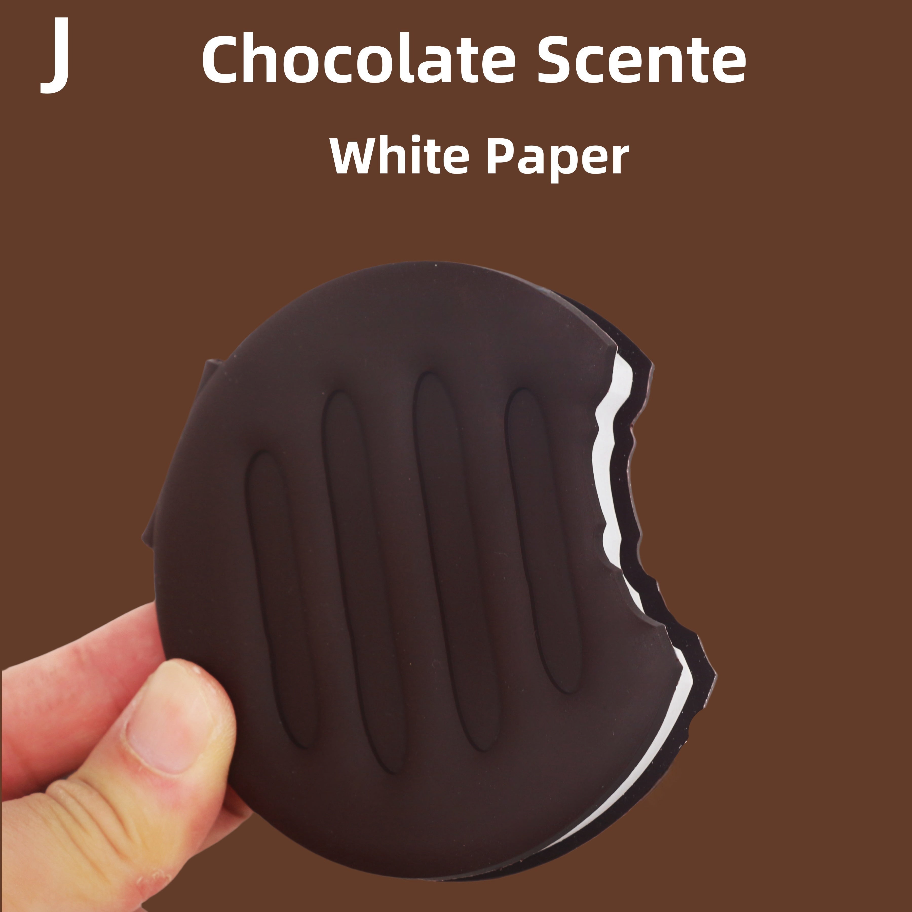 Mini Notebook in Chocolate Macaron Waffle Strawberry Shortcake Design with 80 Tear-Off Pages