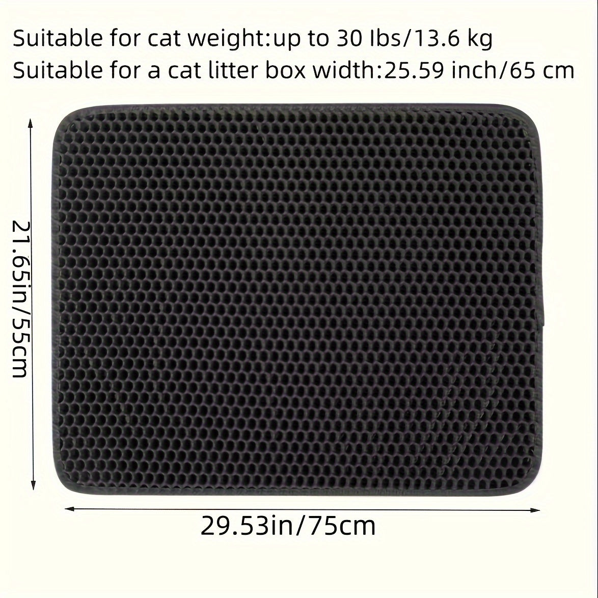 Double Layer Waterproof Cat Litter Mat Extra Large EVA PP Traps Litter Easy to Clean