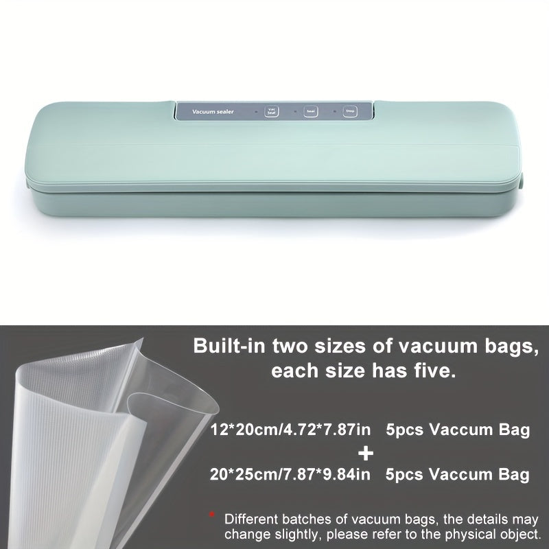 Sellador de vacío automático para el hogar y máquina portátil de frescura para la cocina 10 bolsas