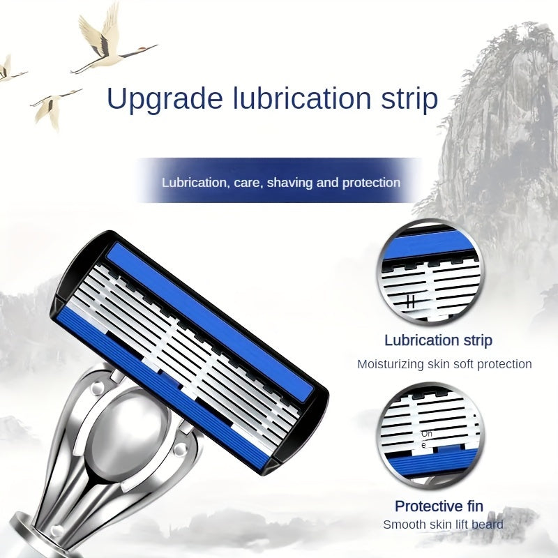 6-qavatli zanglamaydigan po'latdan yasalgan mashina bilan soqol va mo'ylov uchun metall stend bilan rasm