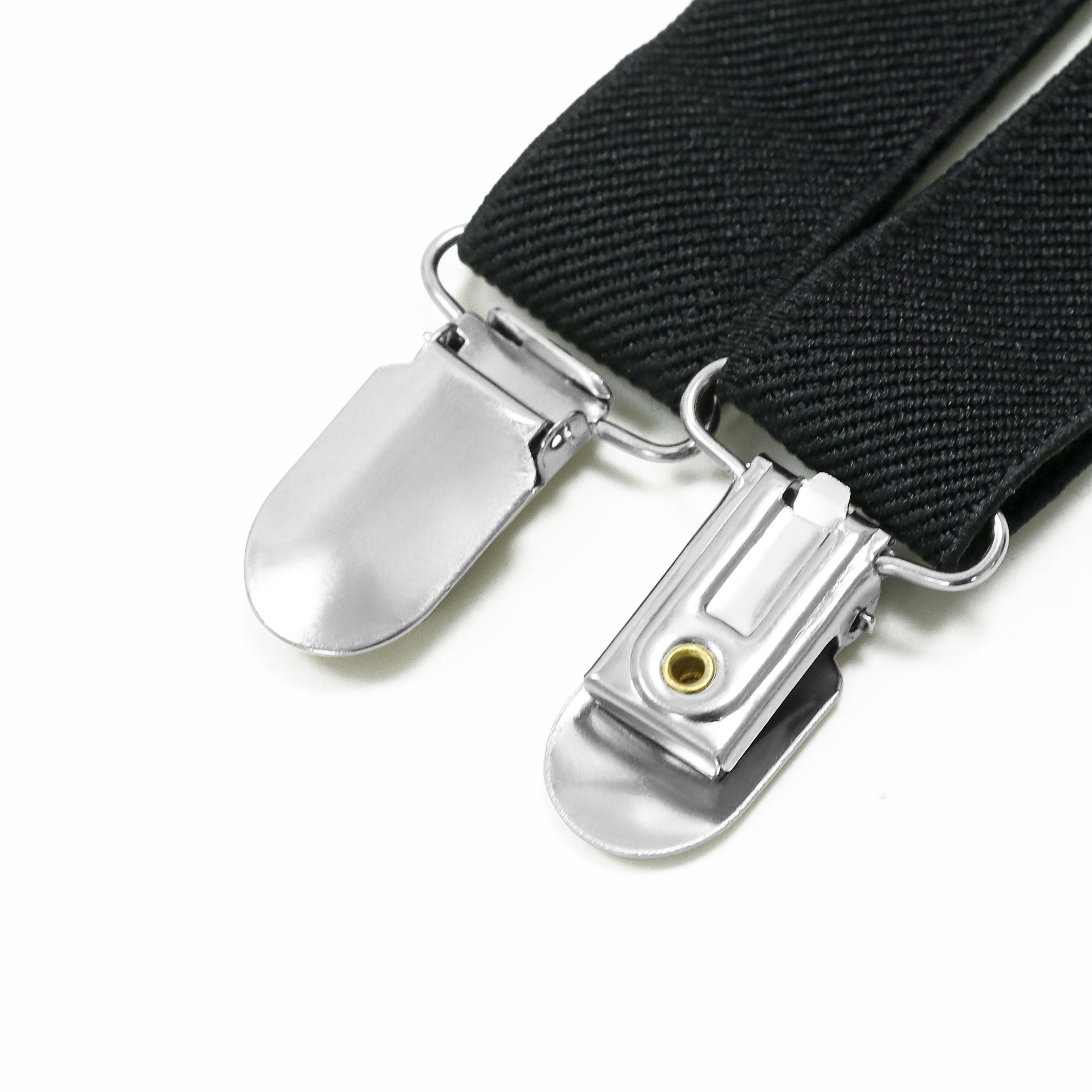 Мужские черные подтяжки X-Back с 4 зажимами, регулируемыми эластичными ремешками и металлическими зажимами