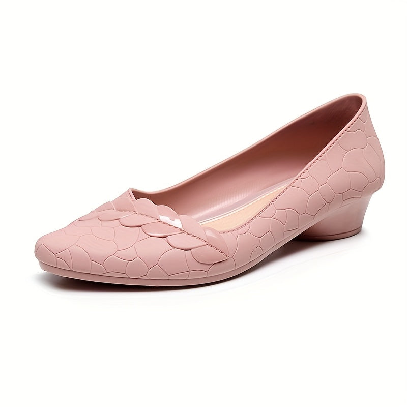 Women's Pointed Mid-Heel Shoes Stylish Comfortable Flat Shoes for Daily Wear