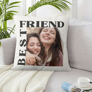 Custom Photo Pillowcase 45.72cm Super Soft Plush Gift for Best Friend